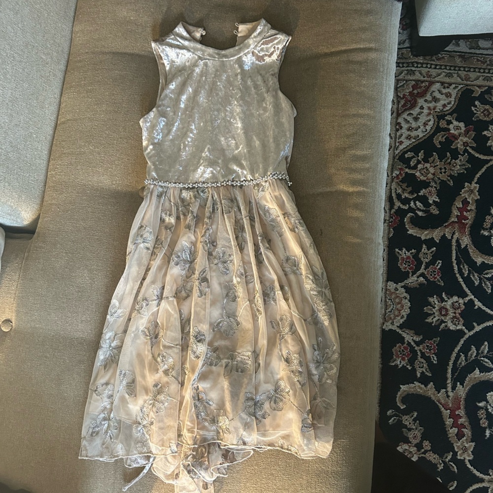 Kid’s Gold Holiday Dress